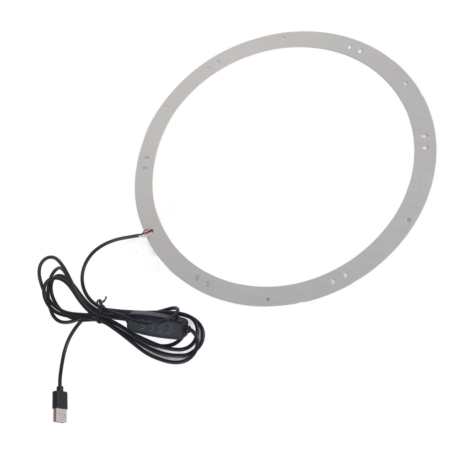 Kreisförmiges LED-Lichtpaneel, Ringförmige LED-Lampenplatine, Runde Ersatz-LED-Lampenplatine, USB-Aufladung, Ringförmige LED-Lampe, Leuchten, Kreisförmiger LED-Docht, 29 cm,