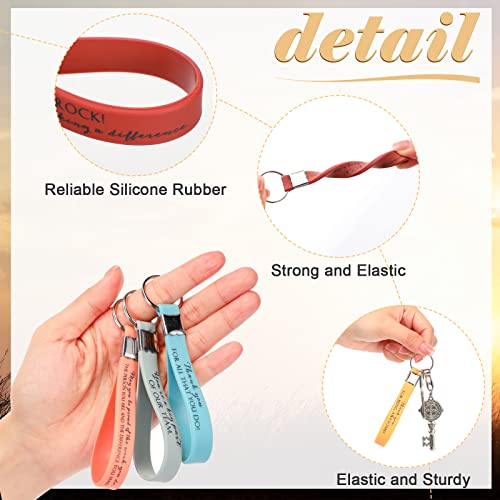 Nosiny 30 Pcs Thank You Keychain Gift Bulk Housekeeping Week Employee Inspirational Appreciation Gift for Coworker Team Staff2