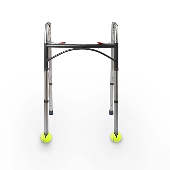 AMERICAN HOSPITAL SUPPLY AHS Tennis Balls for Walker Legs Tennis Balls for Walkers for Seniors Complete Support & Surface Protection | Pair of 2 Precut (Yellow)