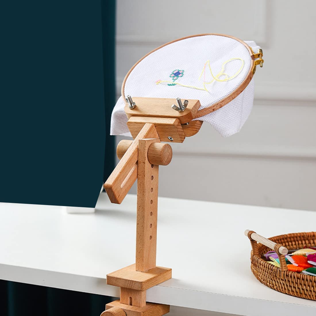 Jojomino Support De Cerceau À Broder Réglable En Métal