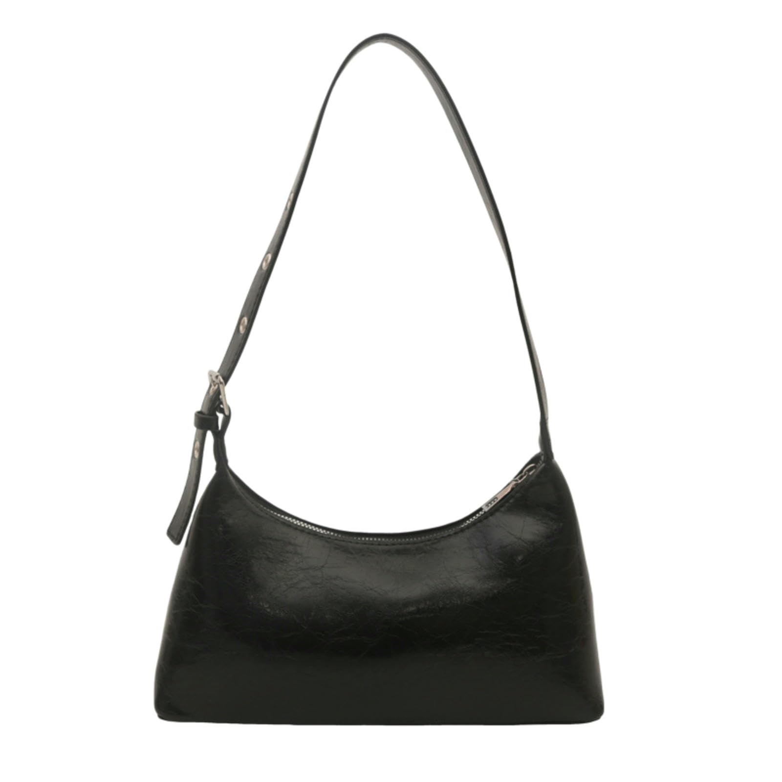Sac femme noir à aisselles et grande capacité bandoulière