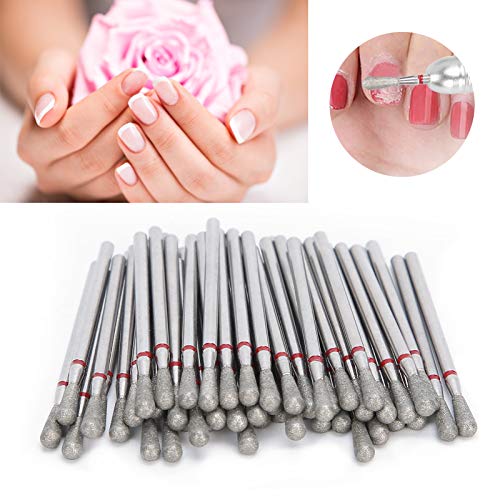 50 piezas brocas para taladro de uñas acrílico miniatura 6