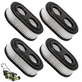 Luftfilter Rasenmäher, 4 Stück Hochleistungs-Luftfilter für Rasenmäher, Lange Lebensdauer und Effiziente Filterung, Kompatibel mit Verschiedenen Rasenmähermodellen