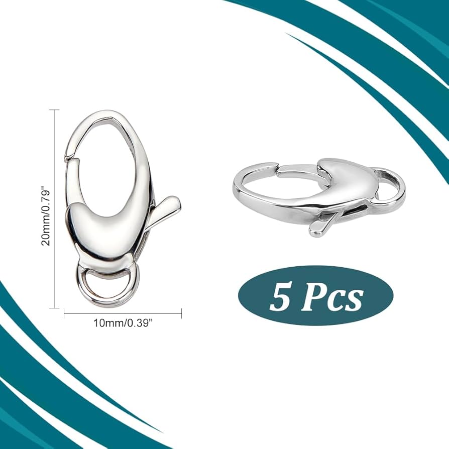 Amazon.com: PH PandaHall 5 Pcs 304 Stainless Steel Lobster Claw