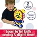 The Learning Journey Telly The Teaching Time Clock, Electronic Analog & Digital Time Telling Aid with Two Quiz Modes & Night Light,Multi