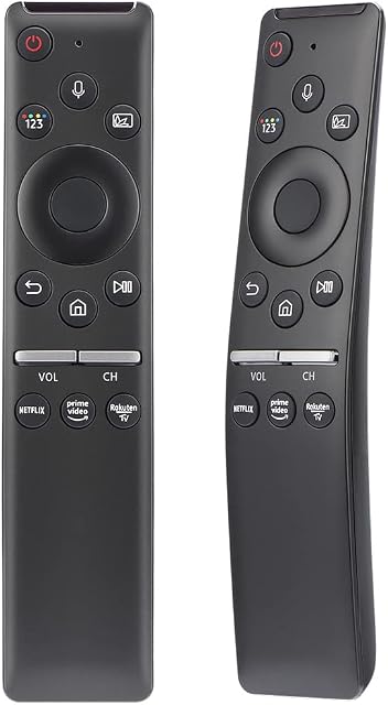 Gvirtue BN59-01330B BN59-01329B BN59-01328A Voice Remote Control for All Samsung Smart LED The Serif QLED 4K 8K HDR TV QE43LS01TAUXXU QE49LS01TAUXXU - (Netflix Rakuten TV and Prime Video Buttons)