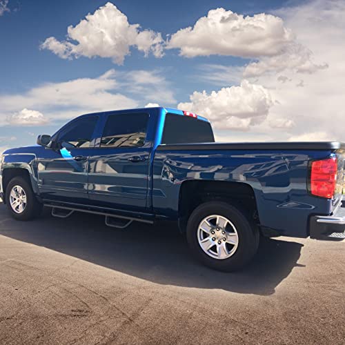 Estribos laterales negros para Chevy Silverado 2007-2018 miniatura 2