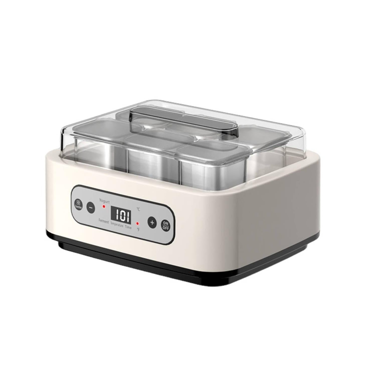 LED Display Countertop Yogurt Maker Square Cups Digital Yogurt Maker Clear Lid Fermentation Machine Temperature Control, EU-image-19