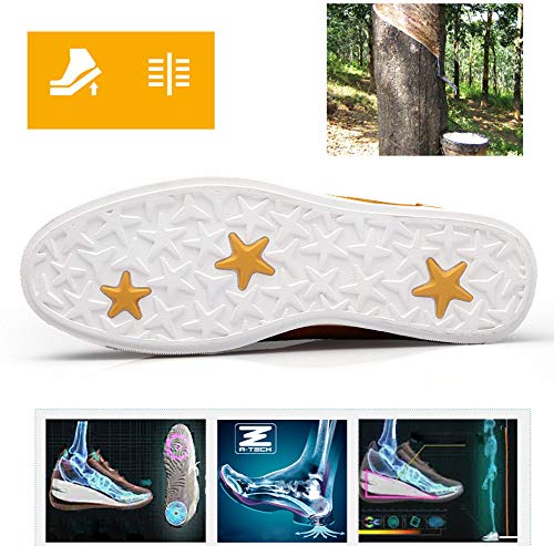 ailishabroy Men's Invisible Increase 2.36in Casual Leather Shoes Lace up Running Shoes senakers4