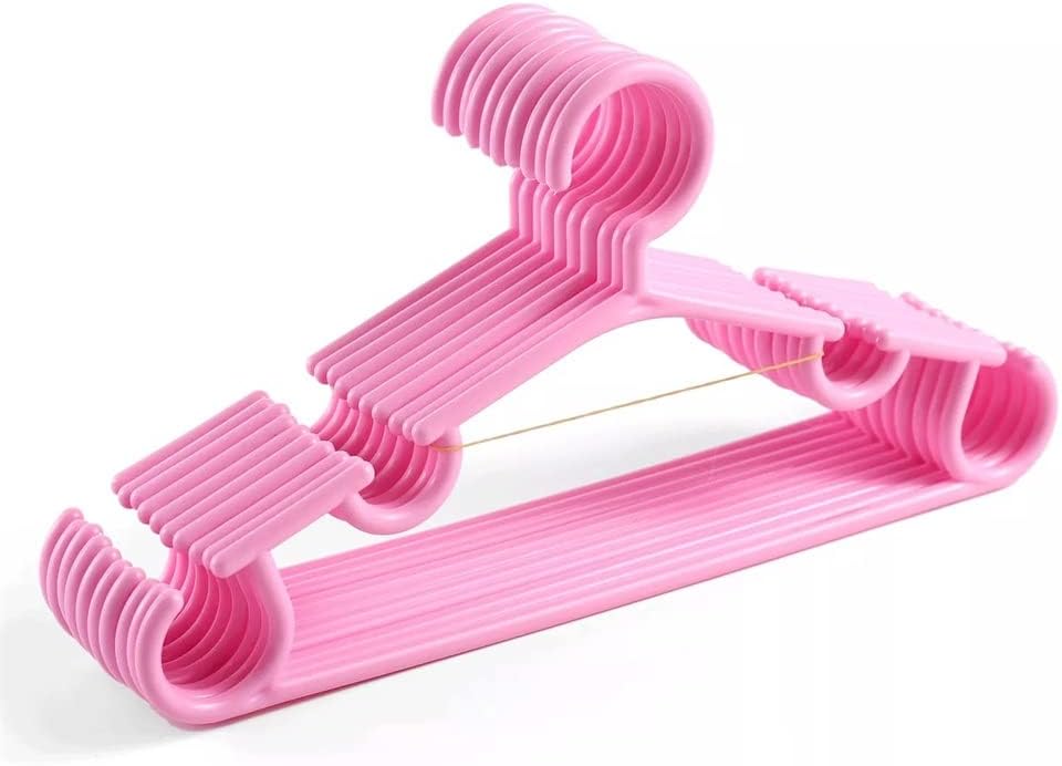 10Pcs/Set Portable Children Clothes Hangers Hook Household for Kids Clothing Organizer 27x14cm(Black-JoJo's Bizarre Adventure1)