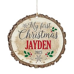 Let's Make Memories Personalized Baby's First Christmas Ornament - First