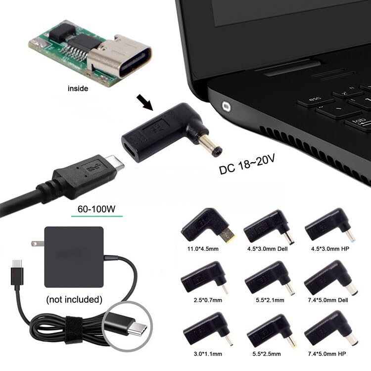 Amazon.co.jp: ACアダプター 変換アダプター 19V PD 充電 TYPE-C 変換