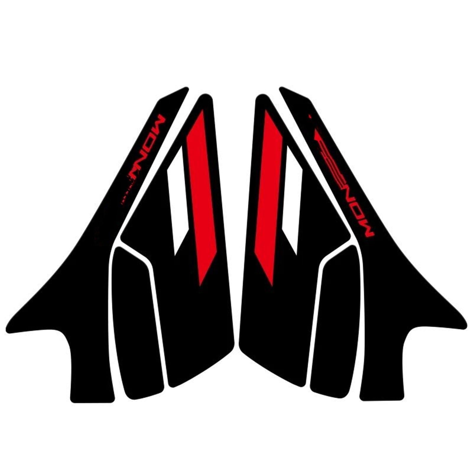 Motorcycle Body Fairing Stickers Fuel Tank Pads Throttle Knee Pads Grip Stickers Protectors for Ducati for Monster 937 950(Style 1)