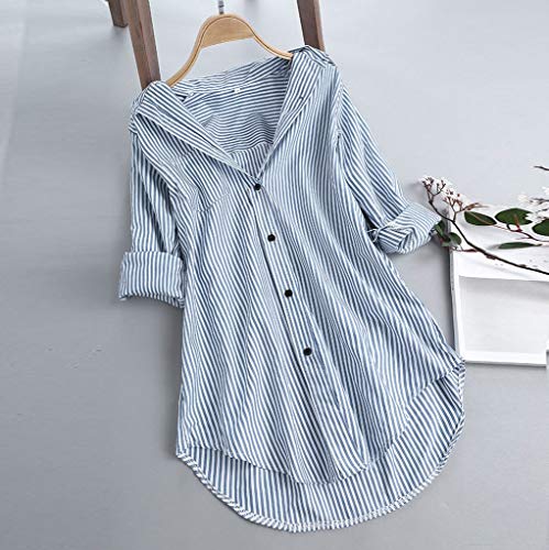 Boho Long Sleeve Spring Top Women Office Oversized with Buttons Shirt for Women Coloured Loose Lapel Comfort2
