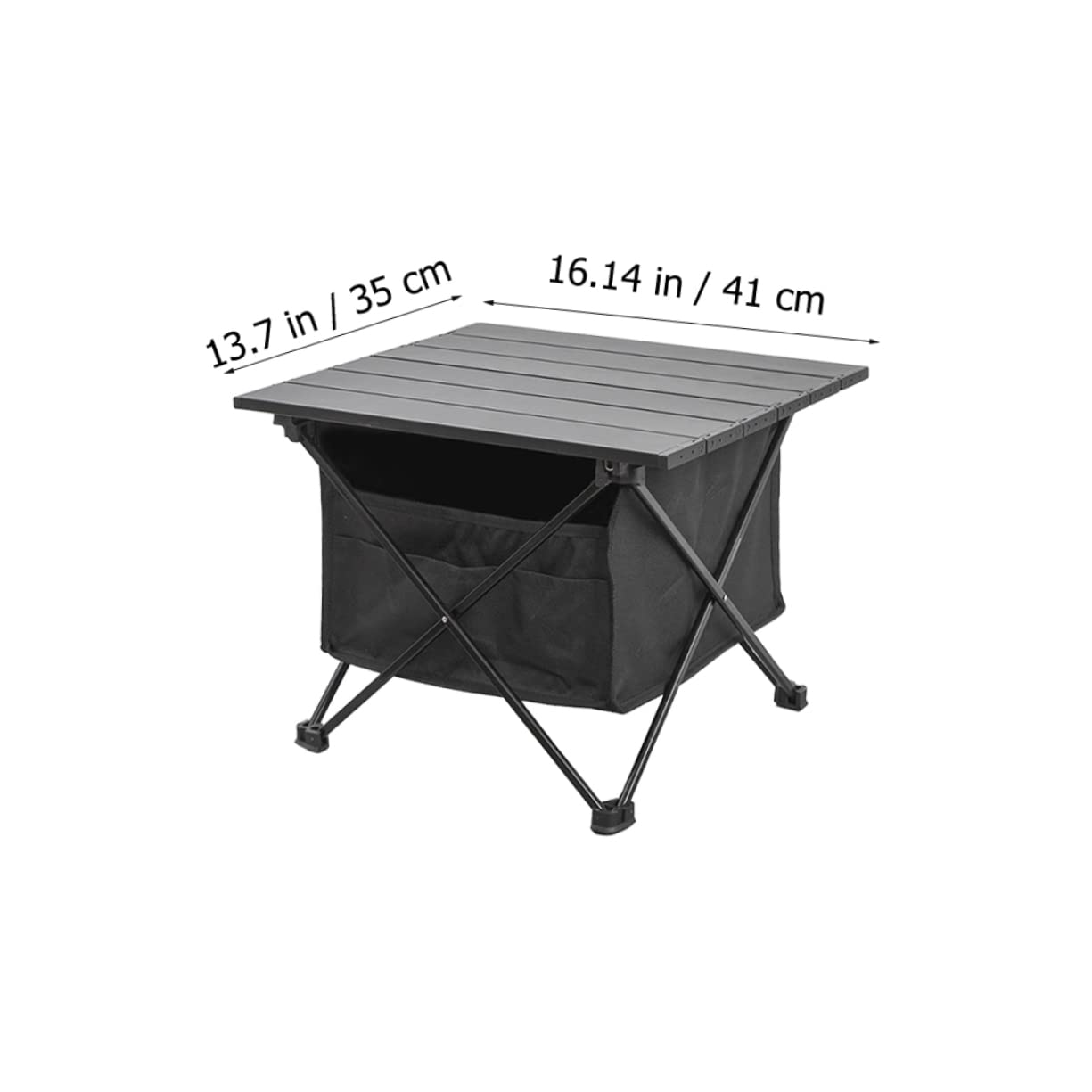 Toddmomy Portable Folding Desk Multi Functional Camping Table Lightweight for Outdoor Activities and Easy Setup for Picnics Beach Snacks and Tea Tasting