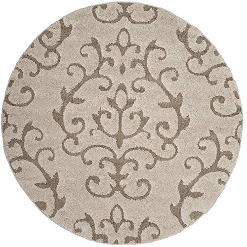 Tapete redondo 5 pies crema/beige SAFAVIEH miniatura 3