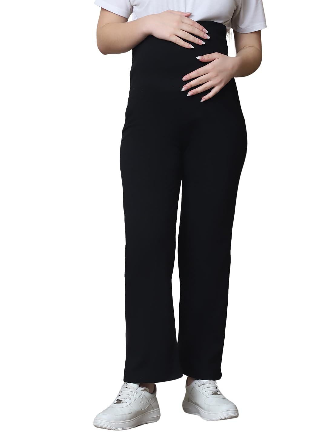 Women’s Maternity Track Pants – Black-image-46