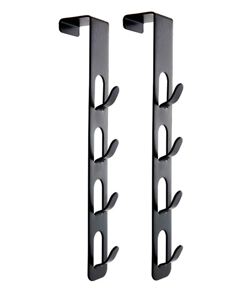 ドアフックドアハンガー 2本 帽子掛け コート掛け 4段フック ブラック Amazon | HareGawa ドアフックドアハンガー 2セット扉フック ハンガー