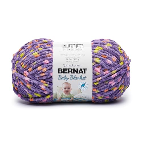 Image of Bernat Baby Blanket Pixie DOT Yarn - 1 Pack of 300g /10.5 oz - 100% Polyester - #6 Super Bulky - 220 Yards - Knitting /Crochet