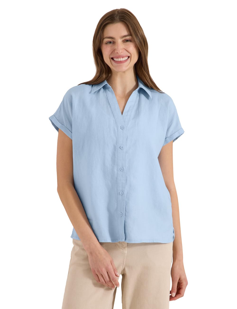 Cecil Dropped Shoulder Bluse aus Leinen