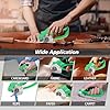 Cordless Electric Scissors, 4V Rechargeable Box Cutter & Cardboard Cutter with Titanium Blade, LED Light, Safety Lock - Rotary Cutter for Fabric, Leather, Plastic, Crafting, Sewing(Bright Green) #3