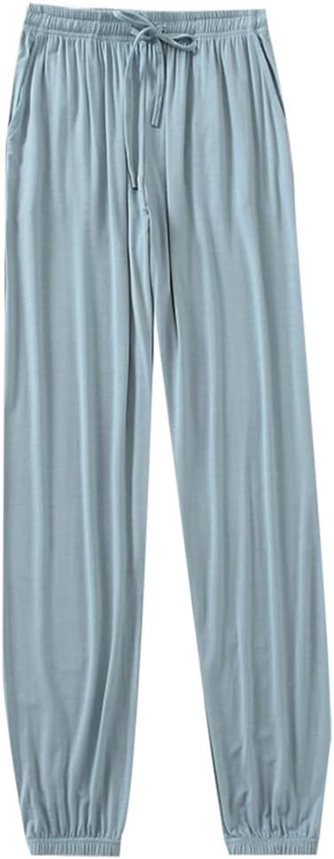 Women's Long Sleep Pants Summer Modal Lightweight Lounge Pants Casual Home Wear Bottoms Pajama Pants With Pocket