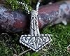 Baldur Jewelry - Large Thor's Viking Celtic Knot Knotwork Thors Hammer Necklace Pendant with chain- Mjölnir Viking Norse God Thor Hammer Pendant Viking Jewelry - Thor Necklace - Thor Gifts for Men #3