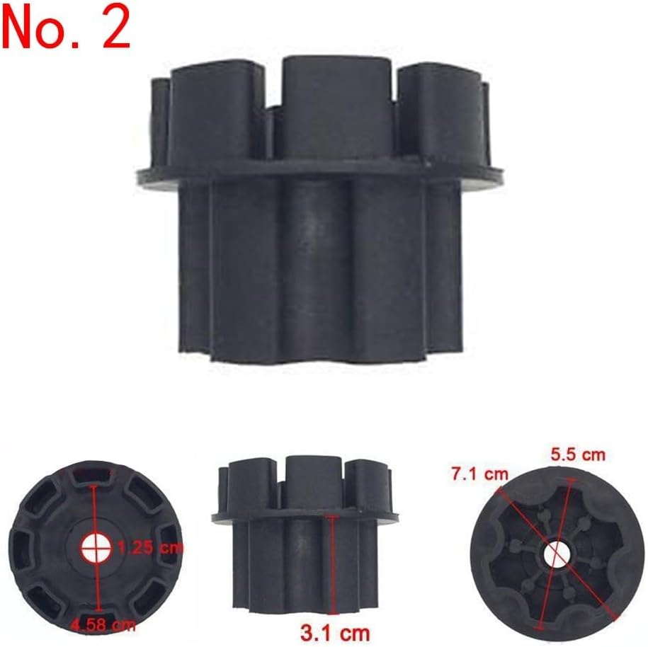 Children's Electric Car Tire Adapter Connection Clip For Gearbox Toy Car Coupler, Plastic Parts Single To Double Drive Connector Cards Stroller Accessories No.1-No.13(No.2)