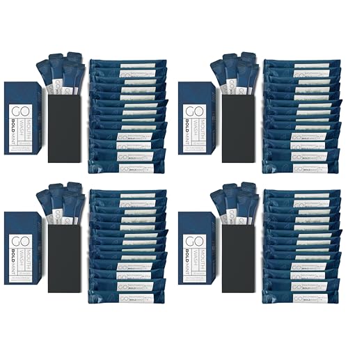 Go Mouthwash Bold Mint- Travel Size Mouthwash Packets - Individual Mini Mouthwash Packets for Fresh Breath - Perfect Travel Size Toiletries for Guest Bathrooms. 80 Packets