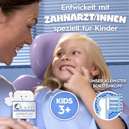 Oral-B Pro Kids Frozen Elektrische Zahnbürste für Kinder, Blau/Lila – Ansicht 4