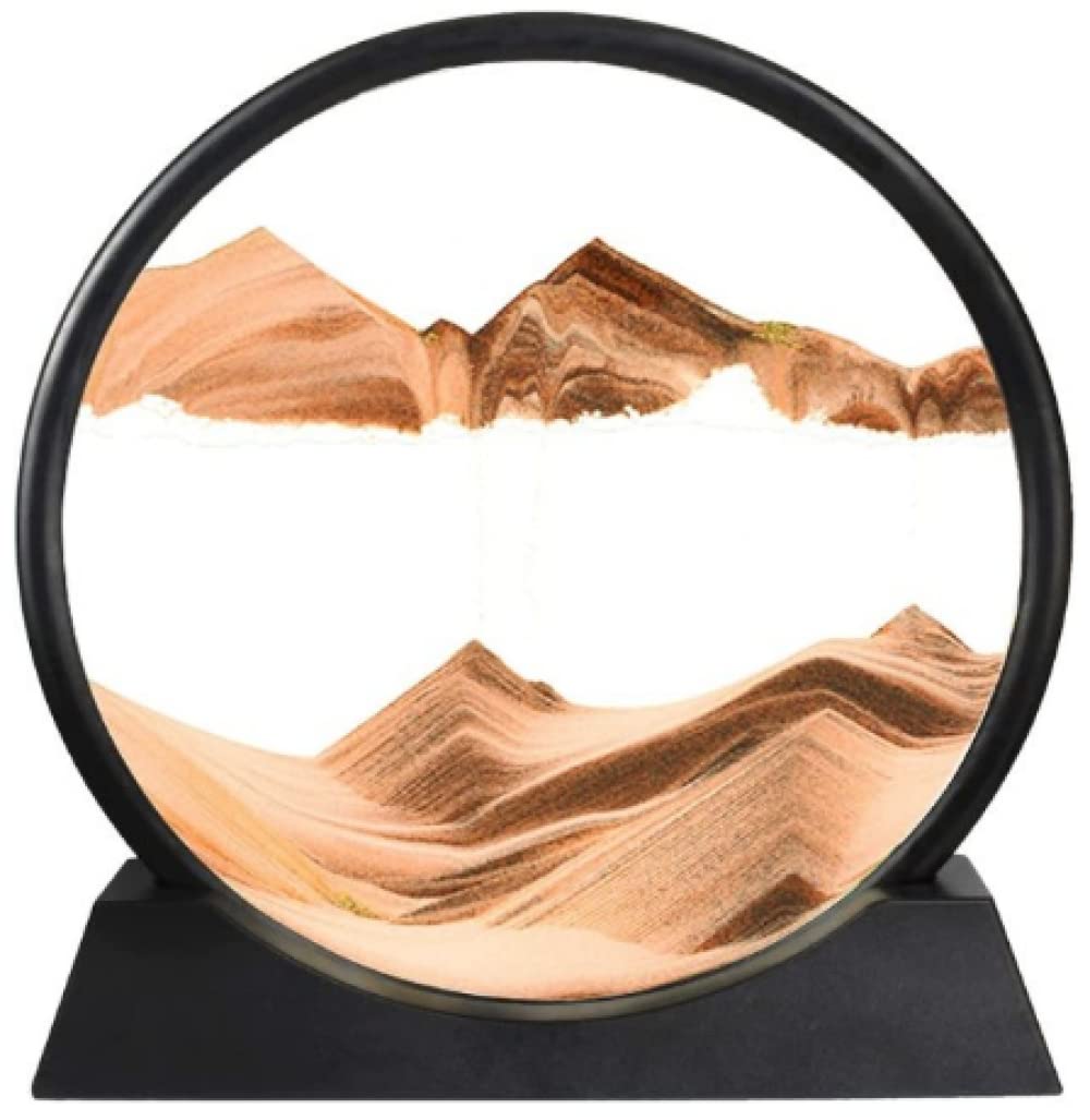 Moving sand art picture 3D avec verre rotatif et debit de sable dynamique