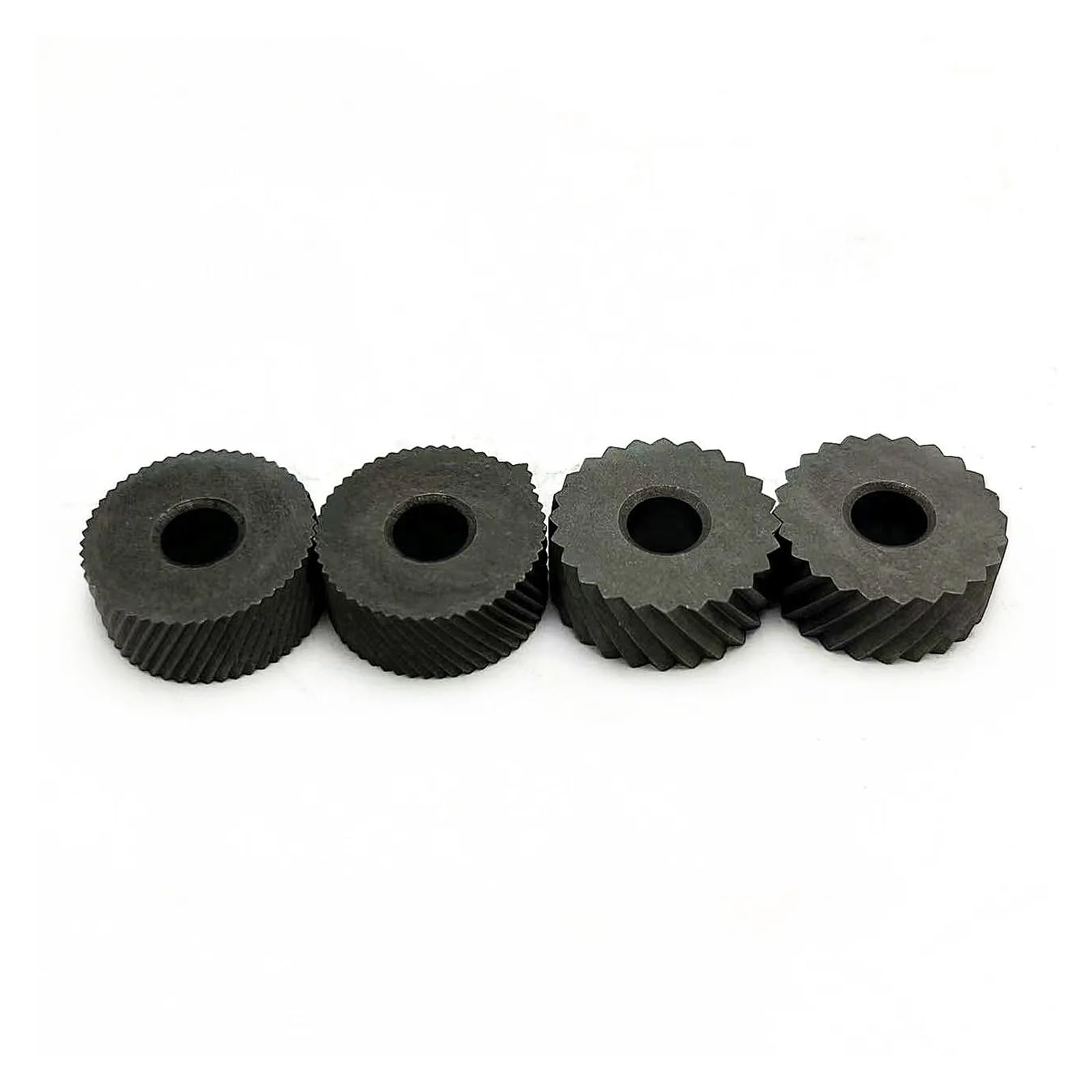 Narzędzie do radełkowania, Zestaw 7 kółek radełkowanych HSS z otworem wewnętrznym 0,6/1/2,0 mm i stalowym uchwytem do tokarki 16 mm x 18 mm