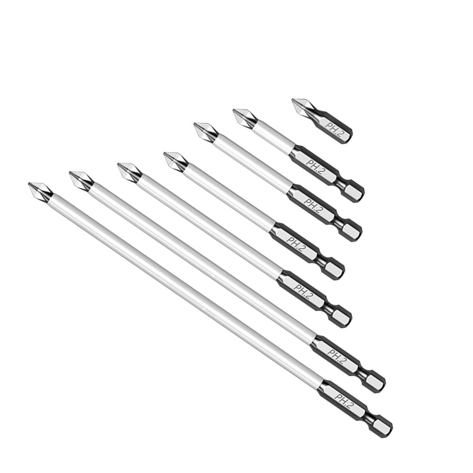 Professional 7pcs Steel Screwdriver Bit Tip, Durability and Tool for Handymen Antislip Bit Antislip Driver