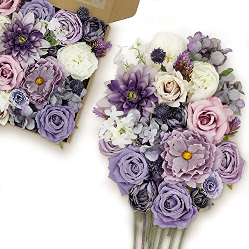 Pretty Jolly Fiori viola artificiali per bouquet