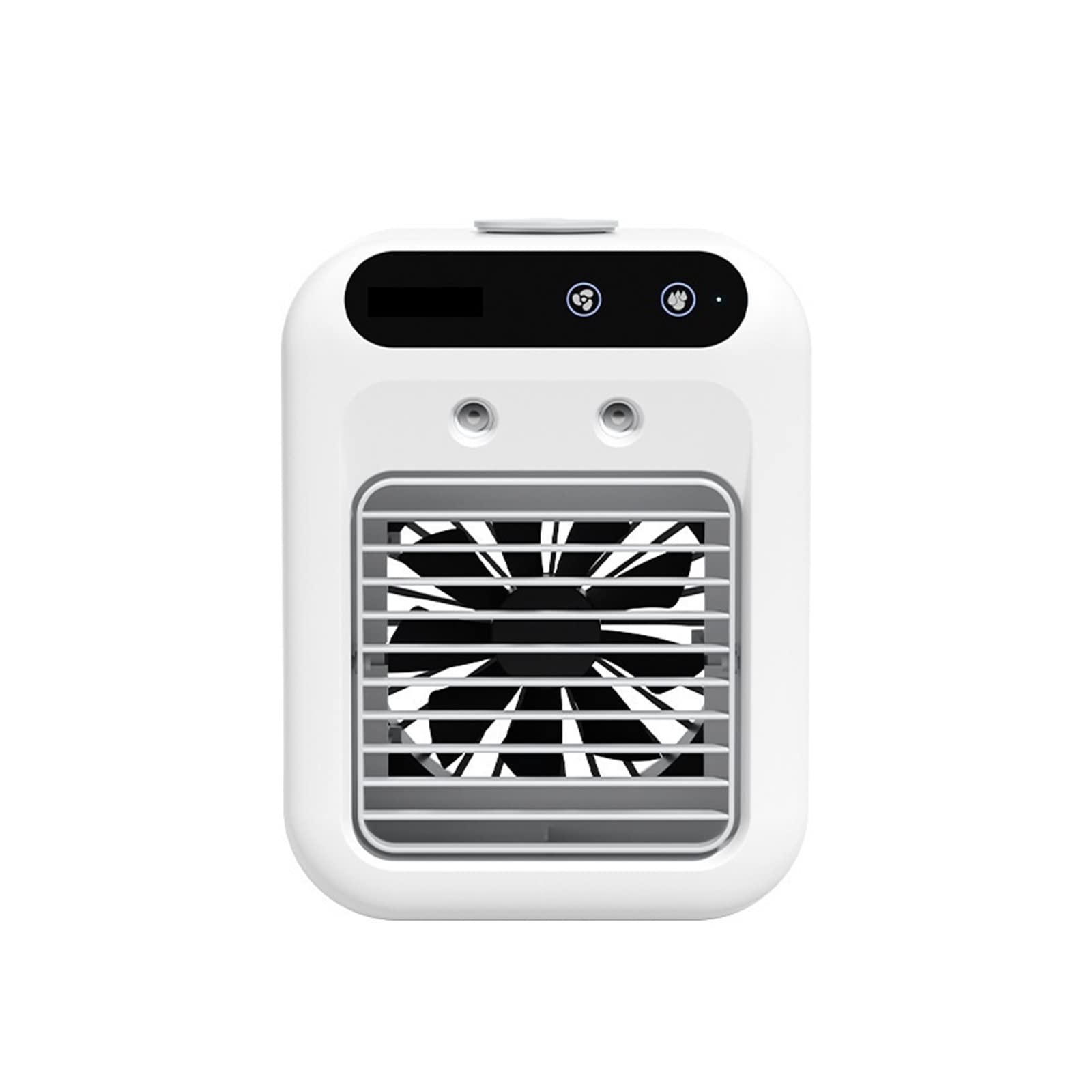 Mini ventilador portátil for aire acondicionado, de refrigeración por agua, 2 velocidades viento for humidificador oficina en casa Flujo Aire Confort Brisa Refrescante