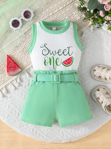 Baby Girl Clothes Summer Sleeveless Sweet One Top & Cute Short Set Toddler Girl Gifts Clothing Outfits2