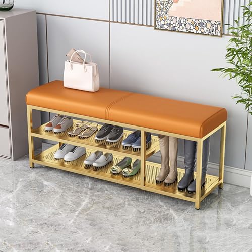 Banc à chaussures pour en finir avec le désordre de l'entrée grâce au rangement intégré