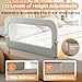 omzer Bed Guard Rail for Toddlers - 32inch Folding up & Adjustable Heights Baby Bed Safety Rails - Portable Toddler Bed Barrier Railing Guard for Kids Twin, Bunk, Queen, Full Size Bed