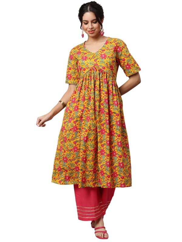Cotton Floral Printed Fit & Flare Midi Dress, Sleeveless Casual Summer Sundress for Beach, Party, Everyday Wear-image-41