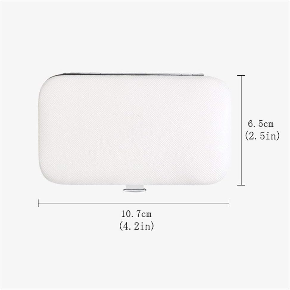 Nail Clipper Set White Stainless Steel Nail Clippers Five-Piece Simple Nail Care Tool Household Beauty Nail Cover Travel Portable Tool Box Nail Clipper kit image 2
