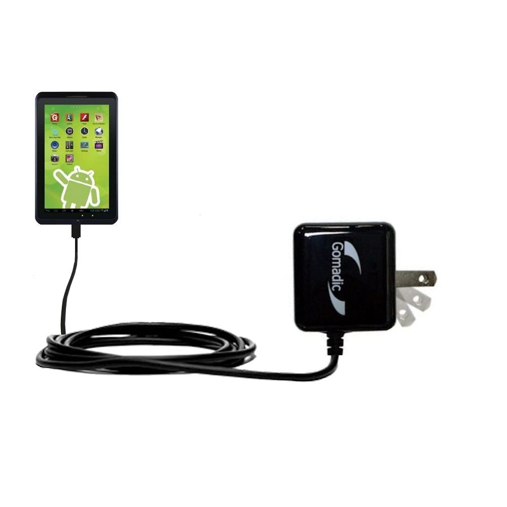 Gomadic High Output Home Wall AC Charger Designed for The Zeki 10 Tablet TB1082B with Power Sleep Technology - Intelligently Designed TipExchange