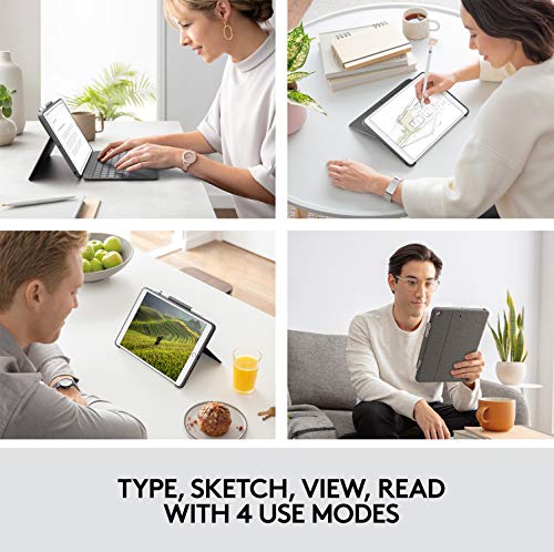 Logitech Combo Touch iPad 7th 8th and 9th Generation Keyboard - Graphite - image 8