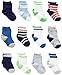 Simple Joys by Carter's Boys' 12-Pack Socks, Blue/Gray/White, 12-24 Months