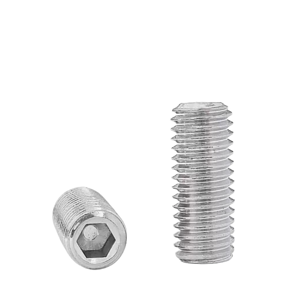 SS304 Stainless Steel Hex Socket Set Screw Cup Point Grub Screws DIN916 M2-M5 (500,M3 x 25mm)