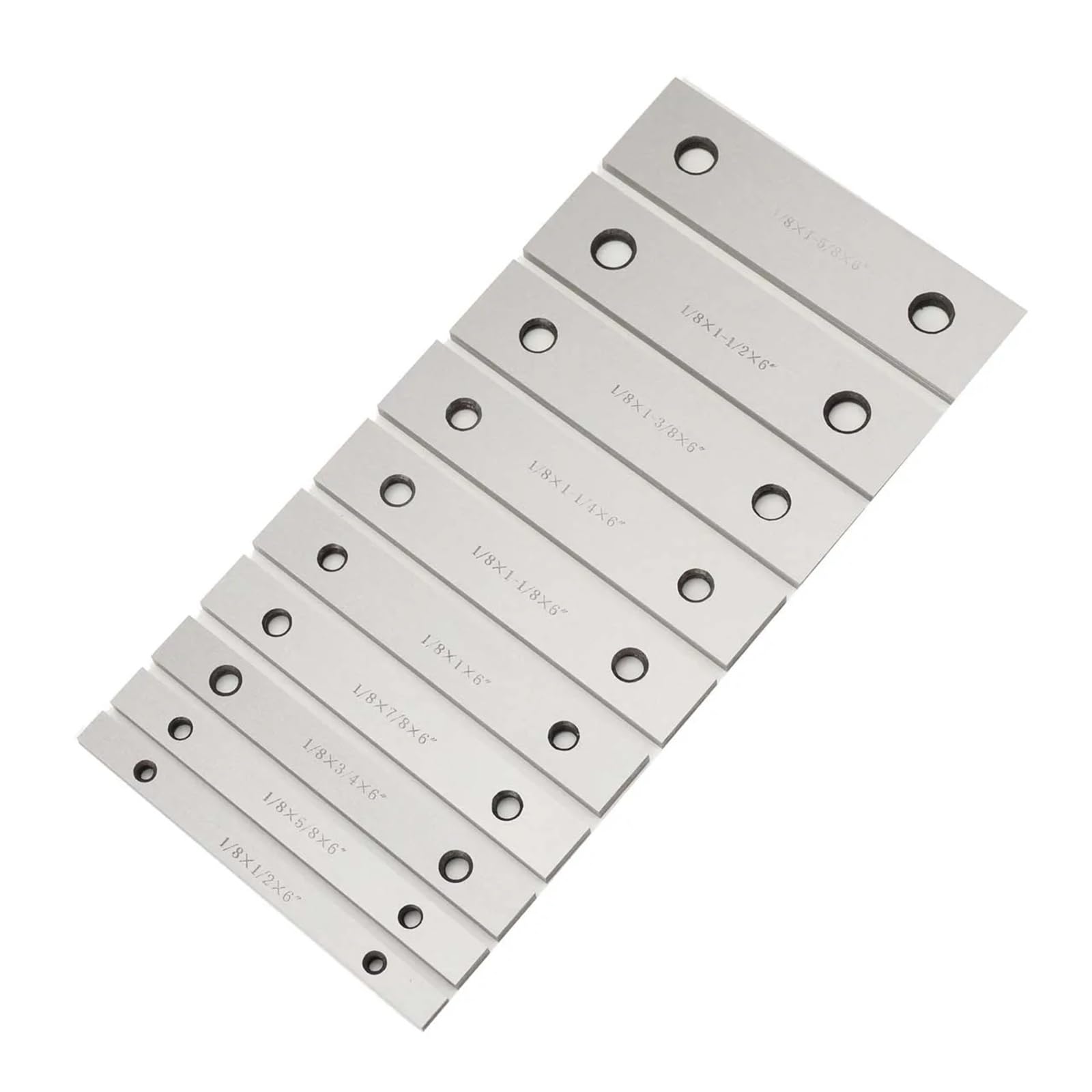 10 par precyzyjnych zestawów równoległych frezowanie CNC cienkie stalowe podkładki blok pomiarowy 1/8 "X 6" dokładność 0,0002" Precyzyjny pomiar