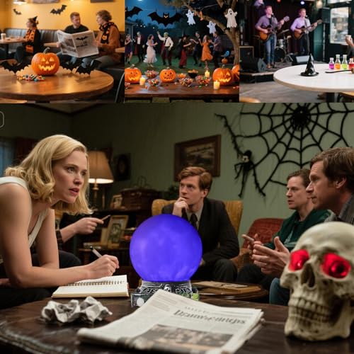 Boule de Halloween avec éclairage coloré pour vos soirées à thème
