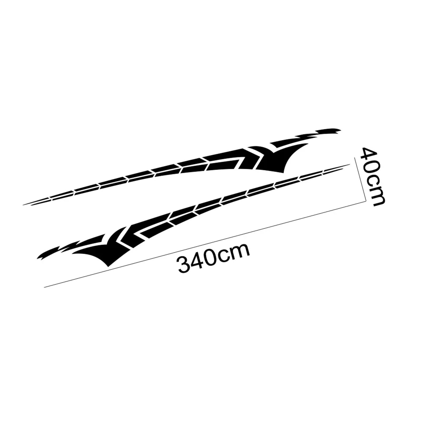 2 adesivi in ​​vinile impermeabili for la linea di cintura della portiera dell'auto(Red)