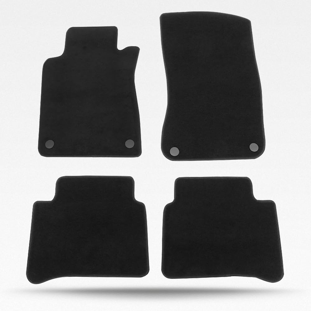 Car Floor Mat, Compatible with 2003-2009 Benz W211, Nylon Black Floor Liner Carpet Set, 4PCS