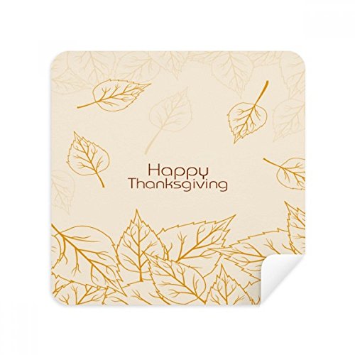 Feuille motif Thanksgiving lot de lingettes en daim pour lunettes et écrans cadeau utile