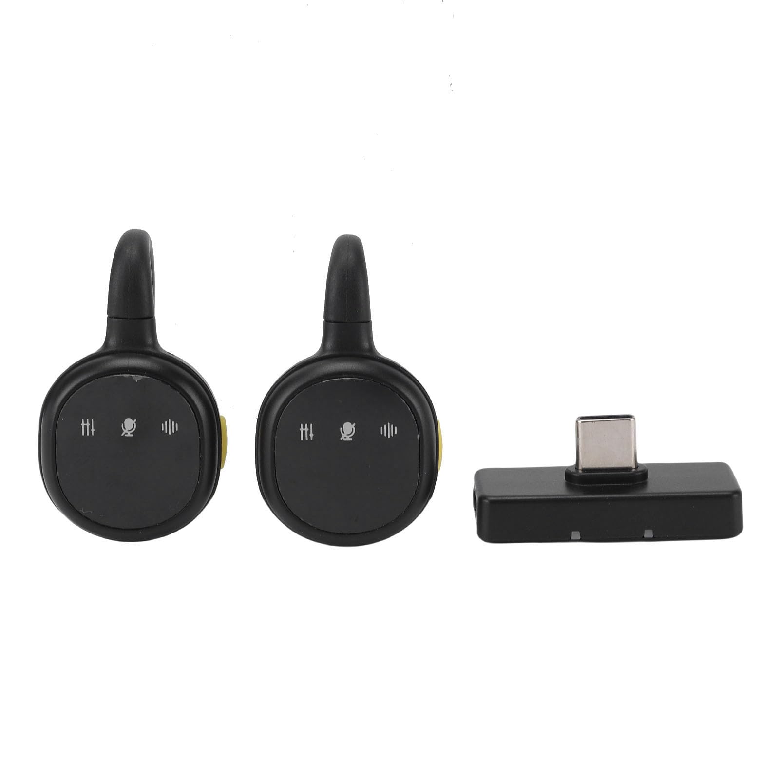 Bnineteenteam Microfono Lavalier Wireless, Microfono con Riduzione Attiva del Rumore con Connessione 2.4G, Ideale per Creatori di Contenuti e Streaming Live